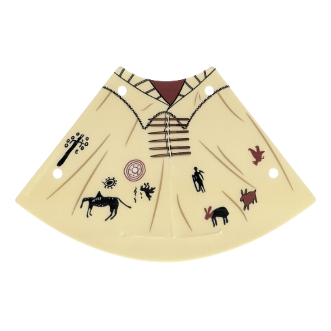 Plastic Tepee Cover with Western Indians Motifs Pattern - 13882