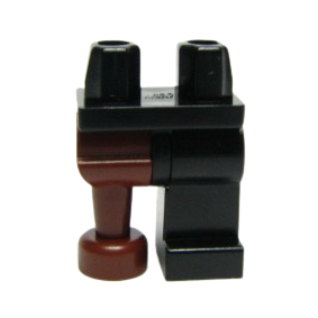 Hips and 1 Black Left Leg, 1 Reddish Brown Pirate Peg Leg - 970d09