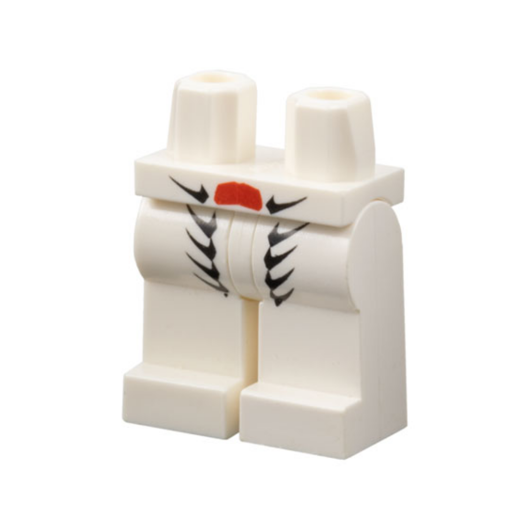 Hips and Legs with Black Scales and Red Scale Pattern - 970c00pb0132