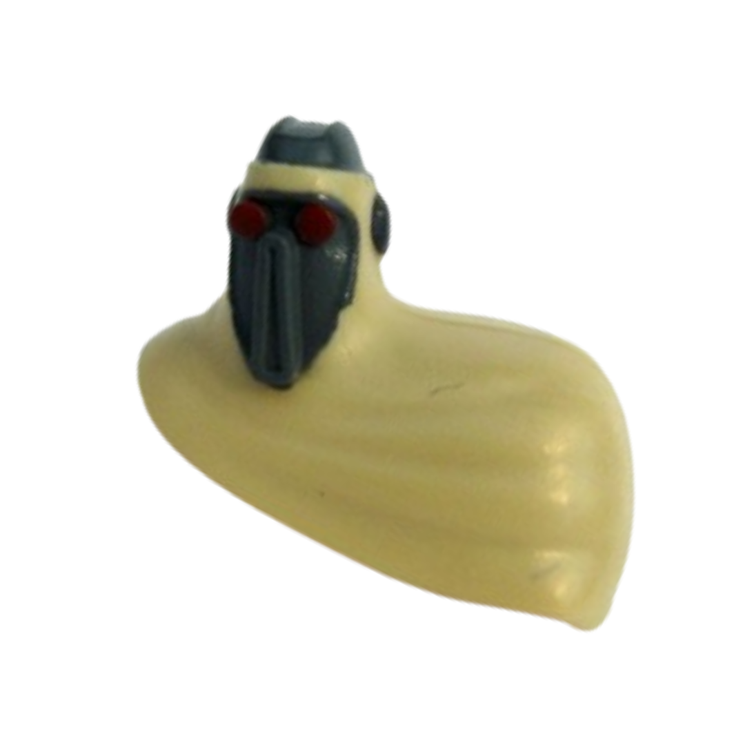 Head, Modified SW Magna Guard with Cloak with Dark Bluish Gray Face and Red Eyes Pattern - 61192pb01