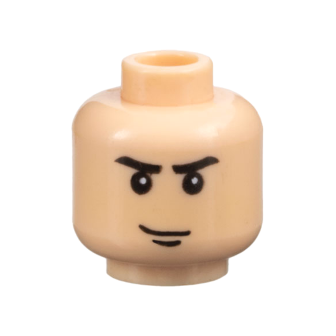 Head Black Eyebrows and Chin Dimple, Smirk Pattern - 3626pb0035