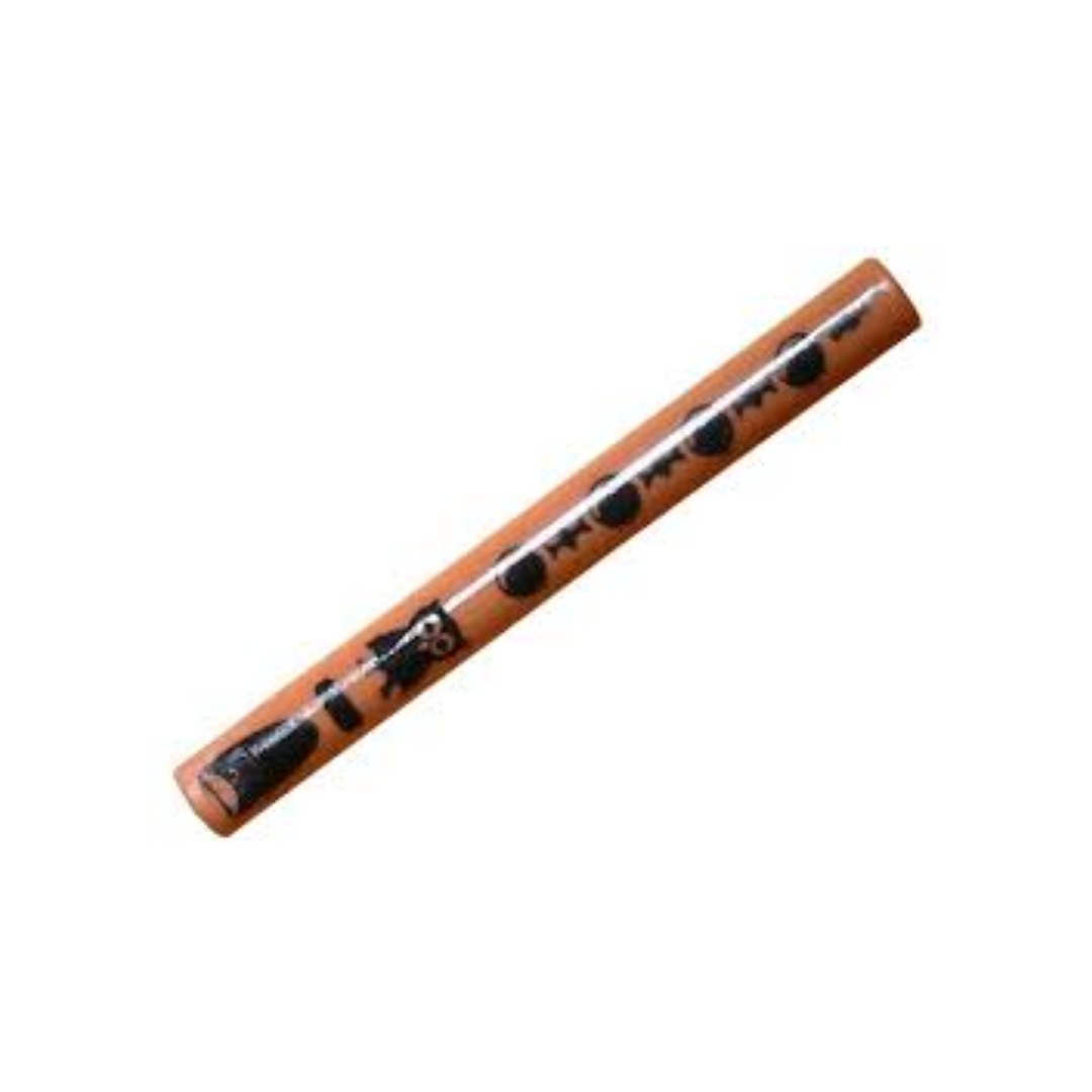 Bar 4L (Lightsaber Blade / Wand) with Black Extended Half Circle and Dots Pattern (Musical Instrument, Flute) - 30374px1