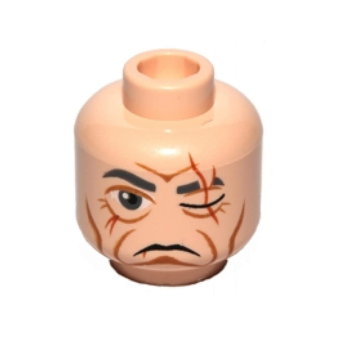 Head Male Scar over Left Eye, Wrinkles Pattern (SW Even Piell) - 3626pb0778