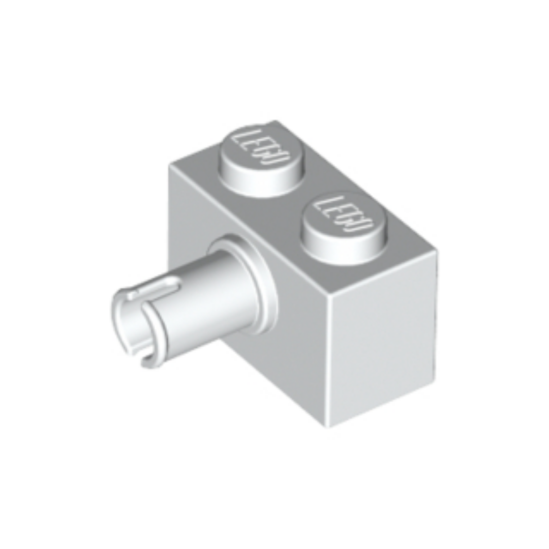 Brick, Modified 1 x 2 with Pin - 2458