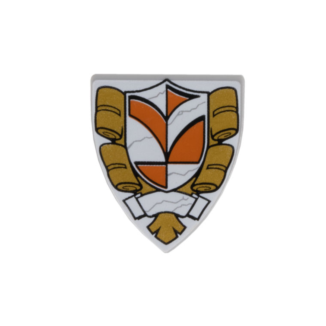 Shield Triangular Short with Town Hall Pattern - 3846pb033