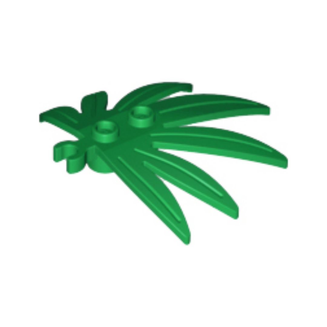 Plant Leaves 6 x 5 Swordleaf with Open O Clip Thick - 10884