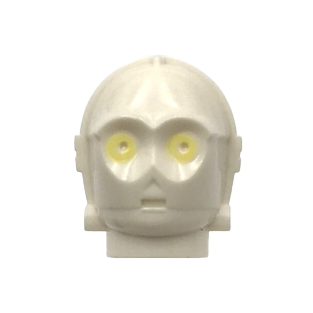 Head, Modified SW 3PO / TC Series Protocol Droid with Bright Light Yellow Eyes Pattern (C-3PO / K-3PO / TC-4 / TC-14 / U-3PO) - x134pb01