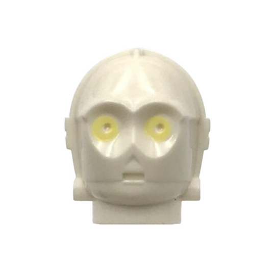 Head, Modified SW 3PO / TC Series Protocol Droid with Bright Light Yellow Eyes Pattern (C-3PO / K-3PO / TC-4 / TC-14 / U-3PO) - x134pb01
