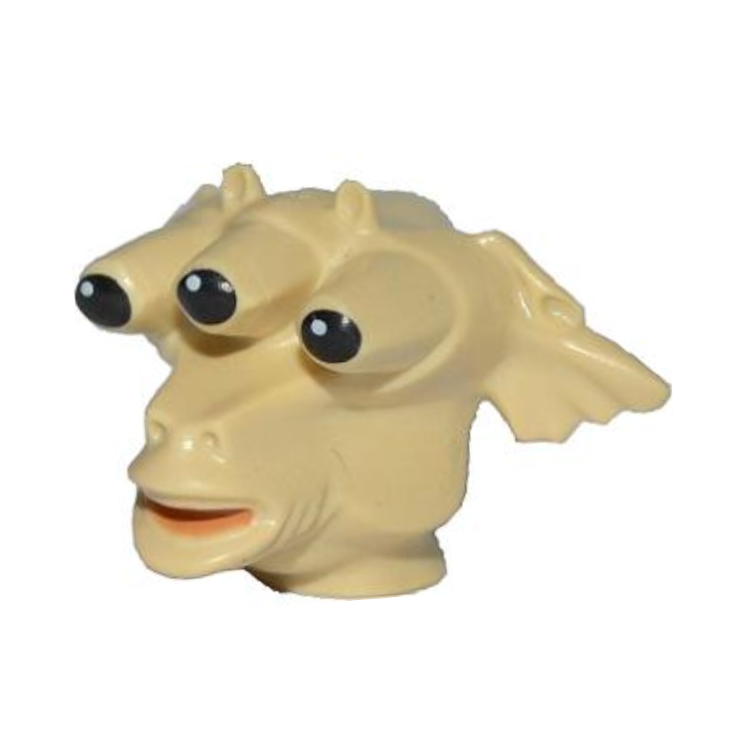 Head, Modified SW Gran with Black Eyes and Nougat Mouth Pattern (Ree-Yees) - 88105pb01