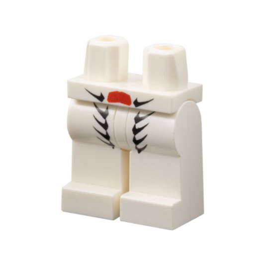 Hips and Legs with Black Scales and Red Scale Pattern - 970c00pb0132