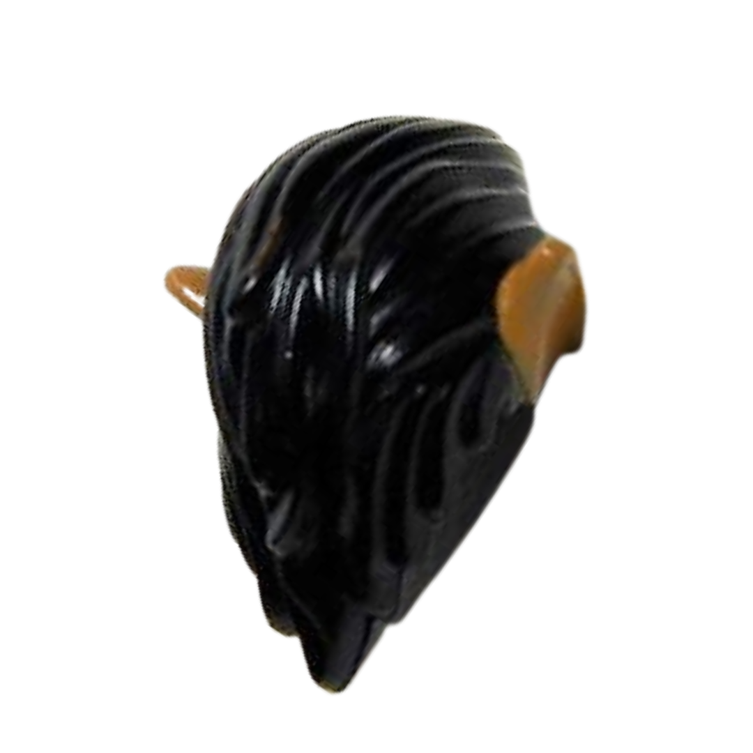 Hair Long and Combed Back with Medium Nougat Pointed Ears Pattern - 10066pb03