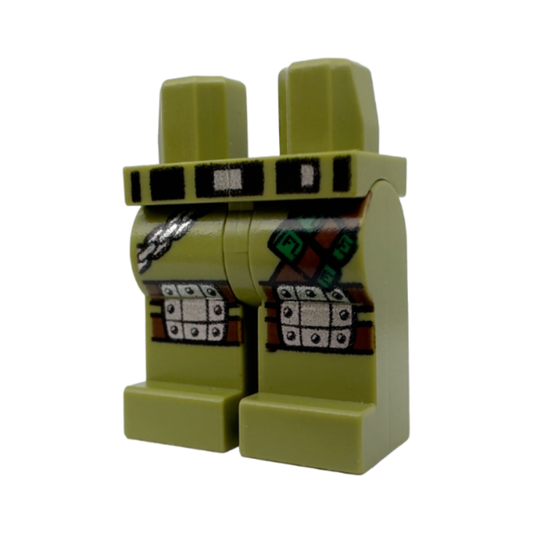 Hips and Legs with Chain and Knee Pads with Rivets Pattern (Frank Rock) - 970c00pb0165