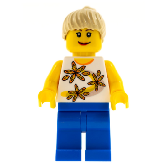 Female with Yellow Flowers Shirt - CTY0130