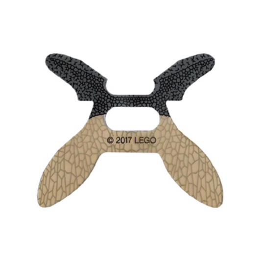 Wings Insect Collapsed with Center Opening with Webbed Pattern - 35029a