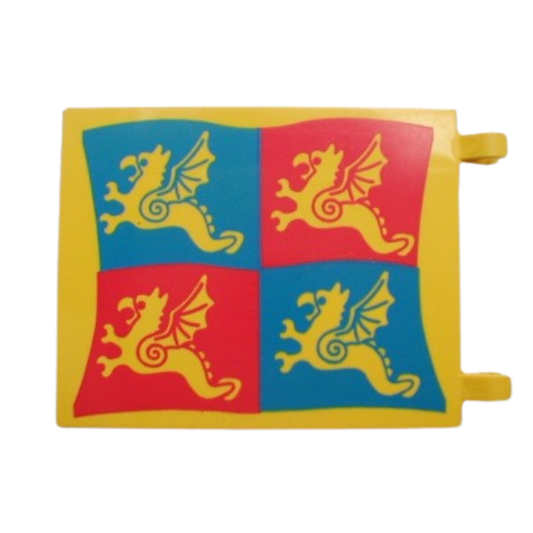 Flag 6 x 5 with Blue and Red Dragon Pattern - 2525px5