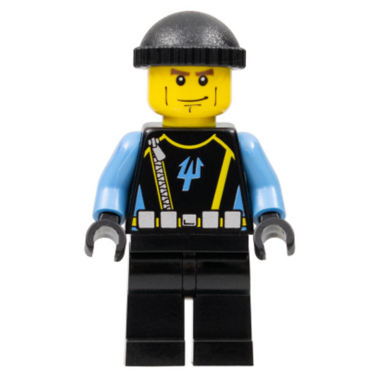 Aquazone - Aquaraider Diver 4 - Black Knit Cap - AQU027