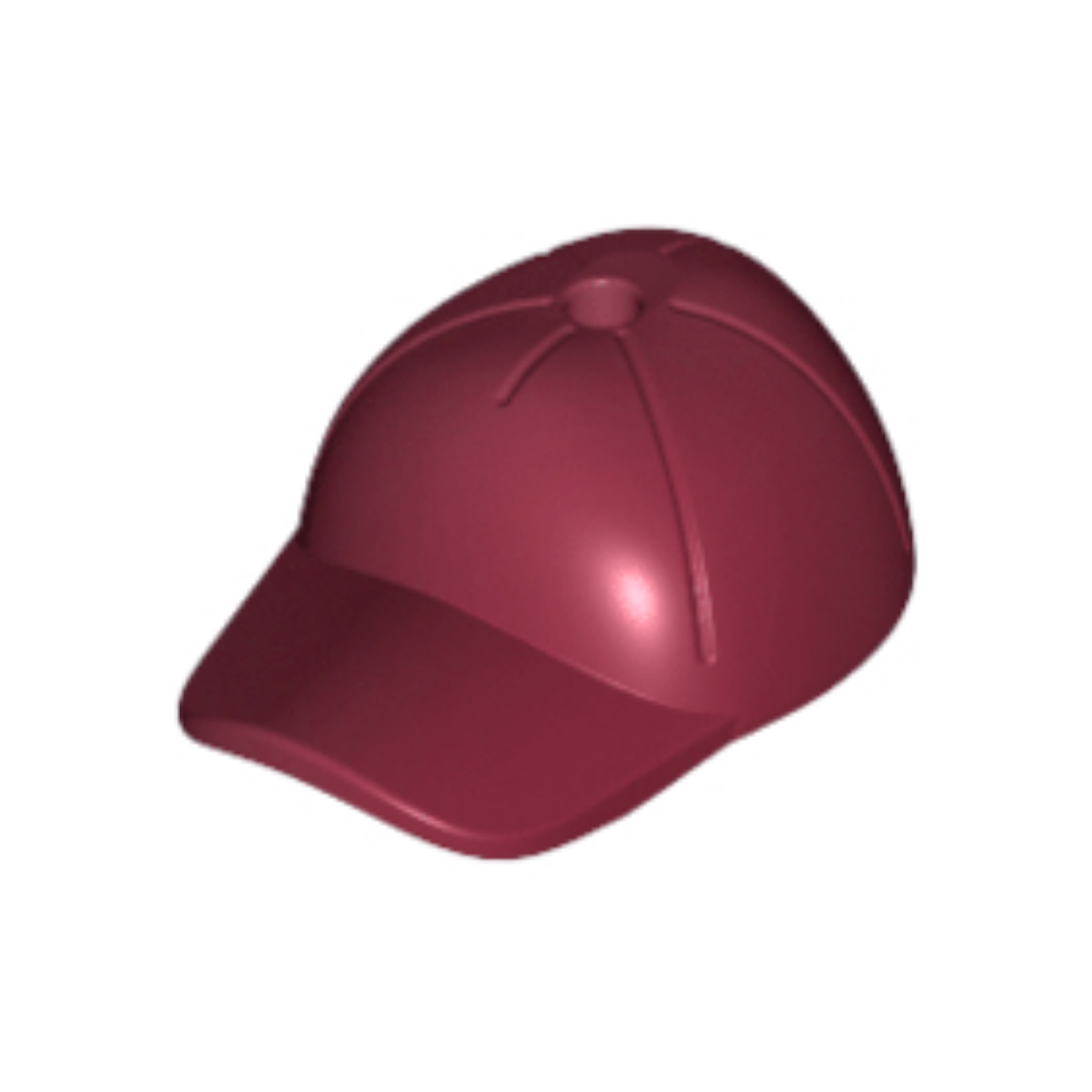 Headgear Cap - Short Curved Bill with Seams and Hole on Top - 11303