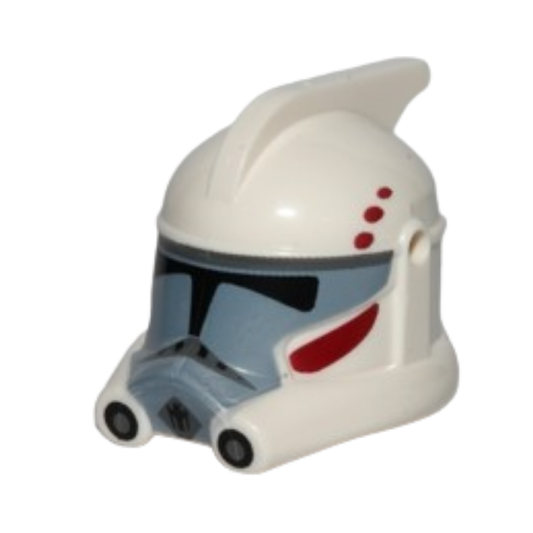 Headgear Helmet SW ARC Clone Trooper with Dark Red and Dark Bluish Gray Pattern - 98099pb01