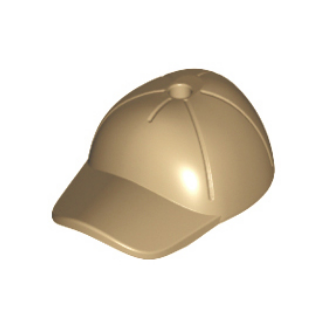 Headgear Cap - Short Curved Bill with Seams and Hole on Top - 11303