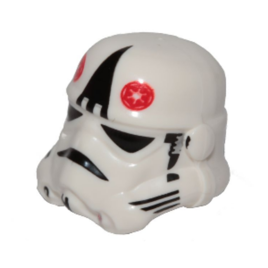 Headgear Helmet SW Stormtrooper, AT-AT Driver with Large Black Triangle Pattern - 30408px3b