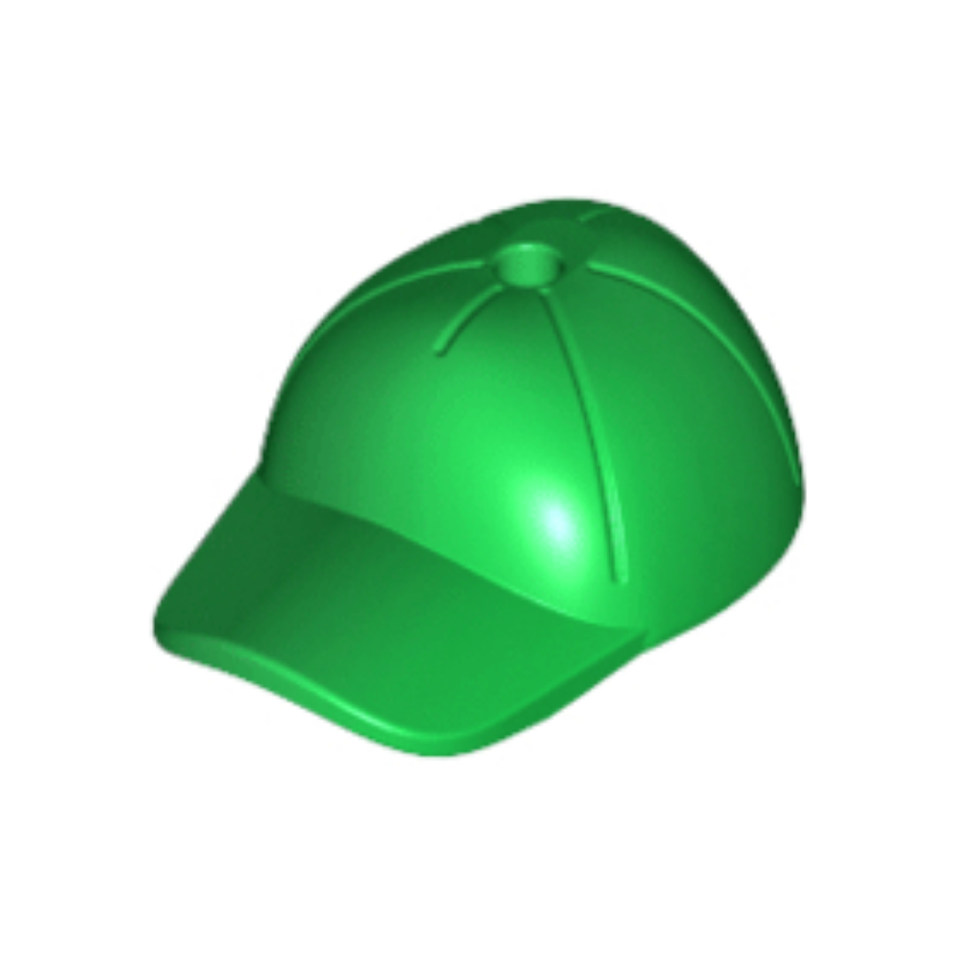 Headgear Cap - Short Curved Bill with Seams and Hole on Top - 11303
