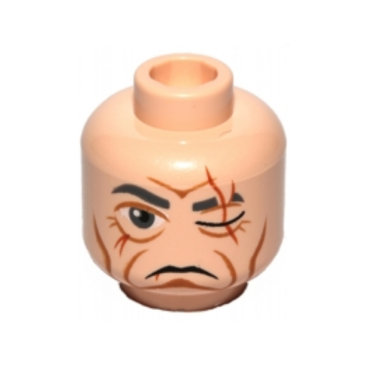 Head Male Scar over Left Eye, Wrinkles Pattern (SW Even Piell) - 3626pb0778