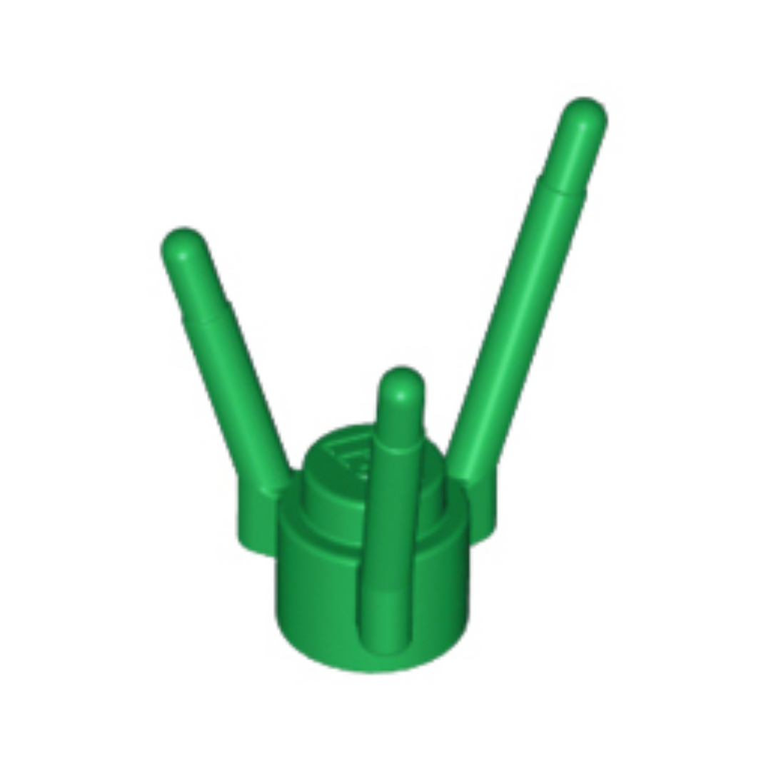 Plant Flower Stem with Stud and 3 Stems - 3741